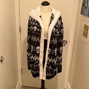 Hooded cardigan. Size small.